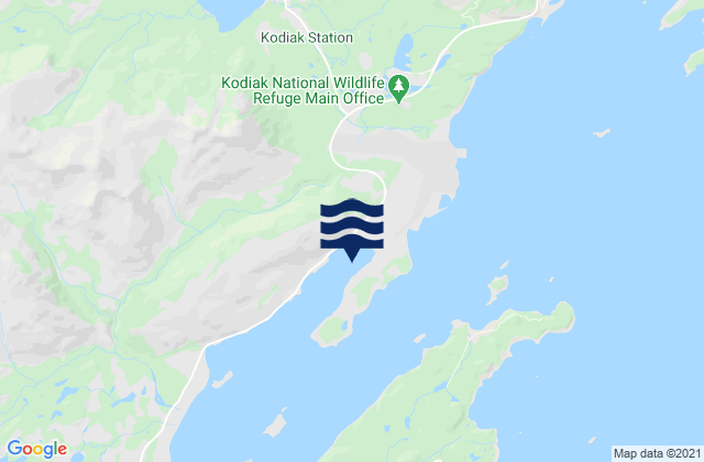 Mapa de mareas Kodiak Island, United States