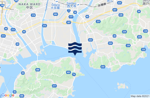 Mapa de mareas Kogusi, Japan