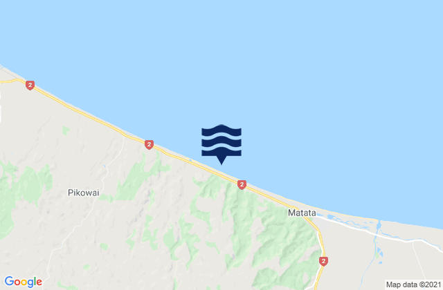 Mapa de mareas Kohioawa Beach, New Zealand