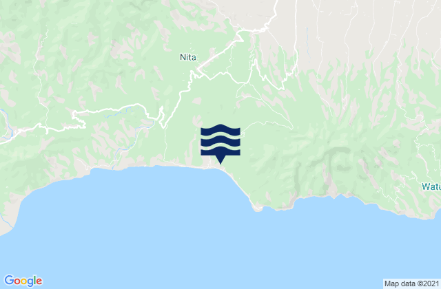 Mapa de mareas Kojagete, Indonesia