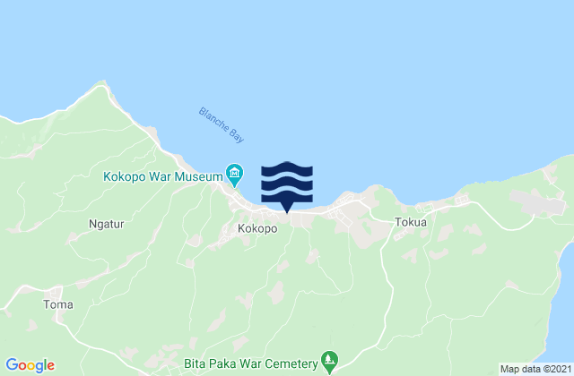 Mapa de mareas Kokopo, Papua New Guinea