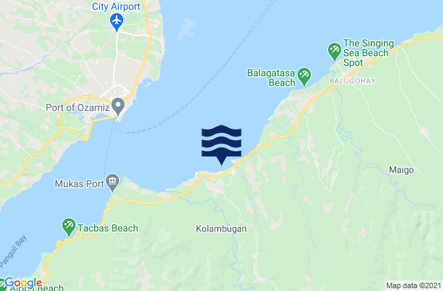 Mapa de mareas Kolambugan, Philippines