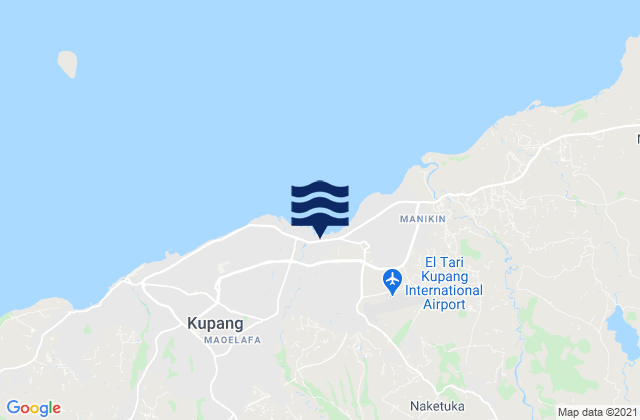 Mapa de mareas Kolhua, Indonesia