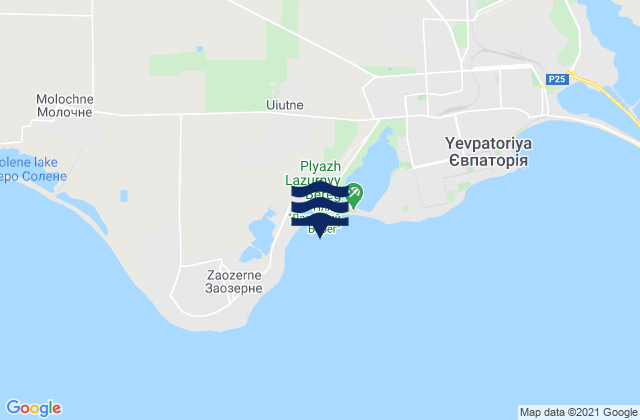 Mapa de mareas Koloski, Ukraine