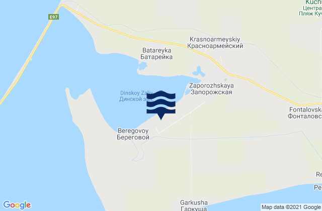 Mapa de mareas Kontenko, Russia