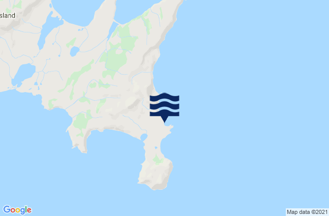 Mapa de mareas Korovin Island (east Side), United States