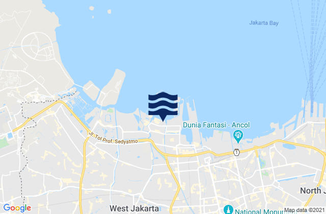 Mapa de mareas Kota Administrasi Jakarta Barat, Indonesia