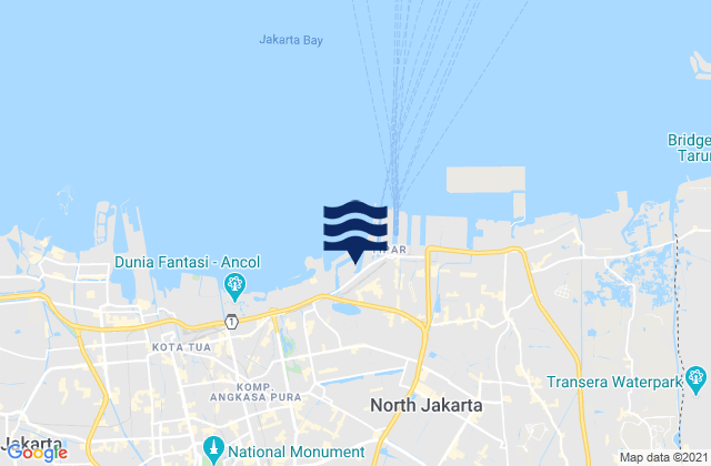 Mapa de mareas Kota Administrasi Jakarta Utara, Indonesia