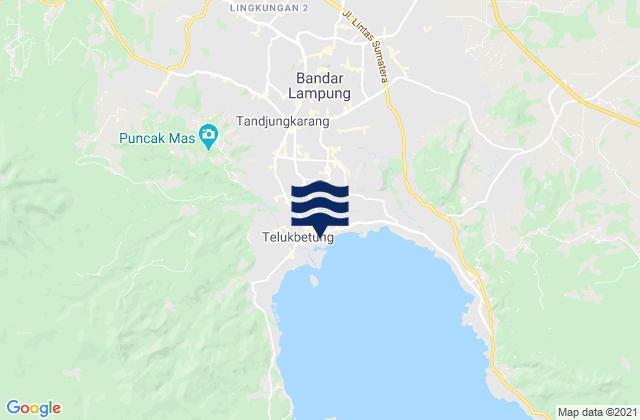 Mapa de mareas Kota Bandar Lampung, Indonesia