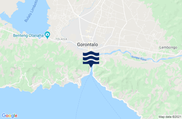 Mapa de mareas Kota Gorontalo, Indonesia
