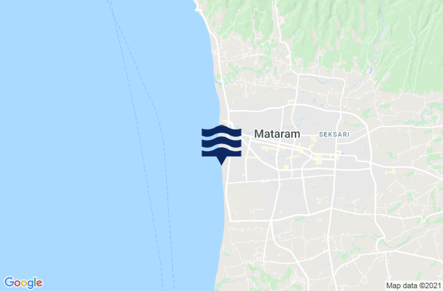 Mapa de mareas Kota Mataram, Indonesia