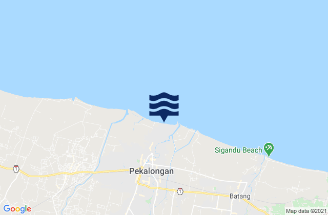 Mapa de mareas Kota Pekalongan, Indonesia