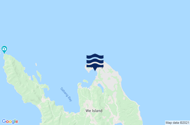 Mapa de mareas Kota Sabang, Indonesia