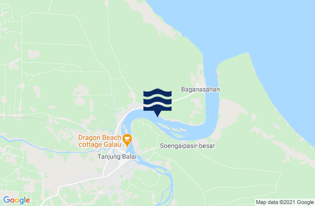 Mapa de mareas Kota Tanjung Balai, Indonesia