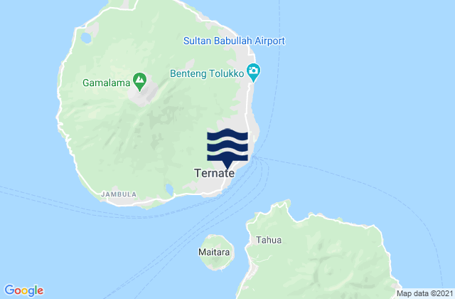 Mapa de mareas Kota Ternate, Indonesia