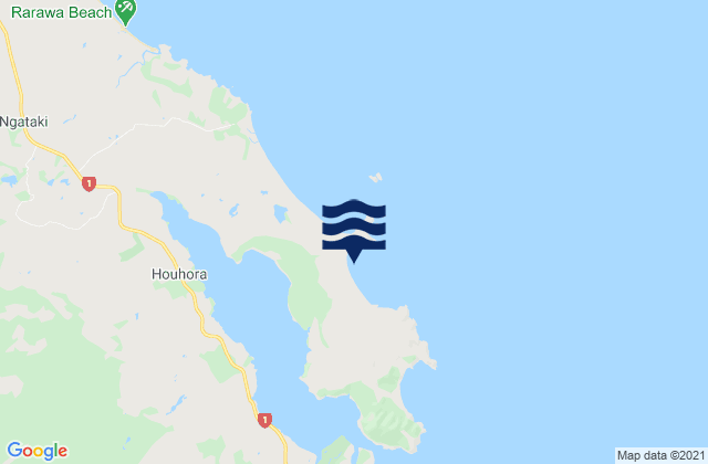Mapa de mareas Kowhai Beach, New Zealand