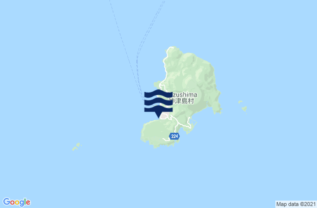 Mapa de mareas Kozu Sima, Japan