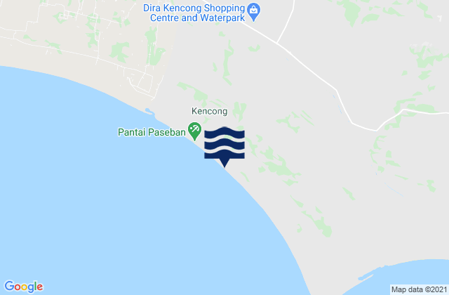 Mapa de mareas Krajan C Wonorejo, Indonesia