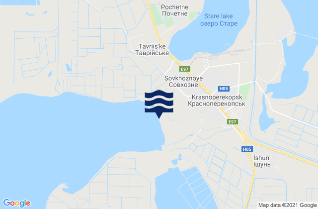 Mapa de mareas Krasnoperekops’k, Ukraine
