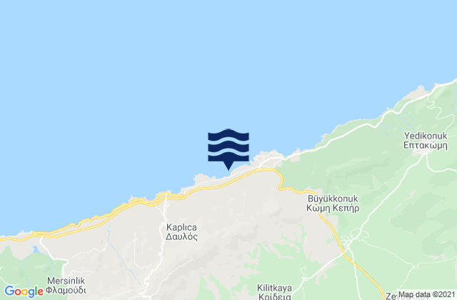 Mapa de mareas Krídeia, Cyprus