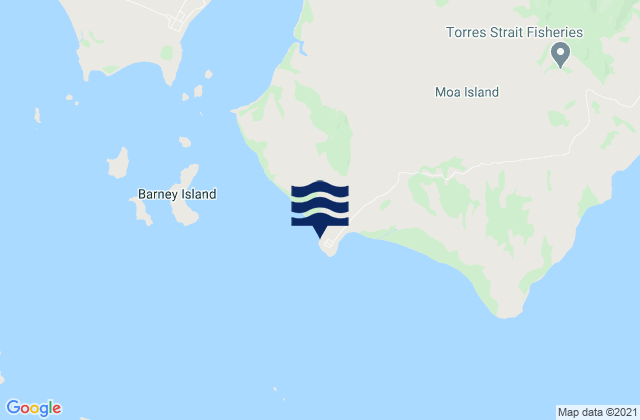 Mapa de mareas Kubin (Moa Island), Australia