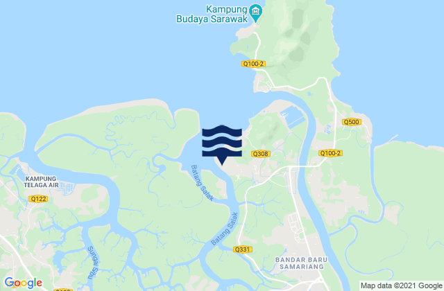 Mapa de mareas Kuching Sarawak River, Malaysia