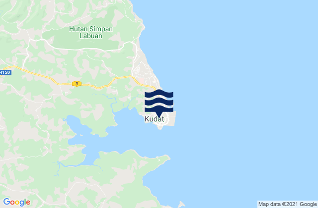 Mapa de mareas Kudat Marudu Bay, Malaysia