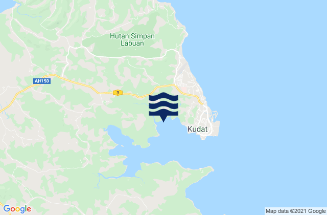 Mapa de mareas Kudat, Malaysia