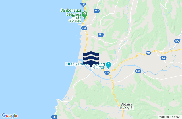 Mapa de mareas Kudō-gun, Japan