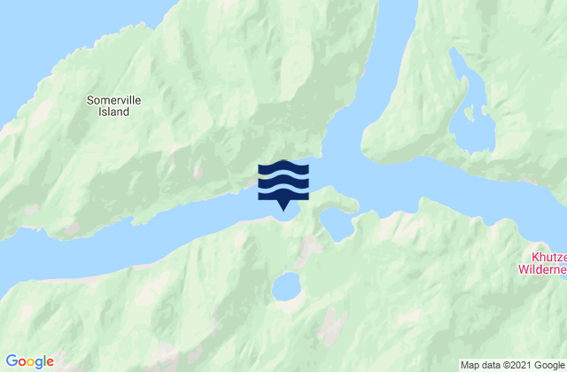 Mapa de mareas Kumeon Bay, Canada