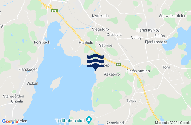 Mapa de mareas Kungsbacka Kommun, Sweden