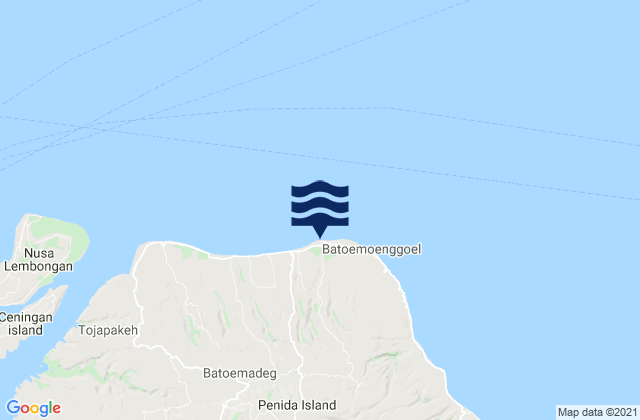 Mapa de mareas Kutampi, Indonesia