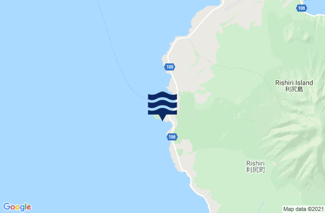 Mapa de mareas Kutugata, Japan