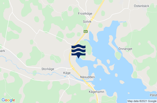 Mapa de mareas Kåge, Sweden