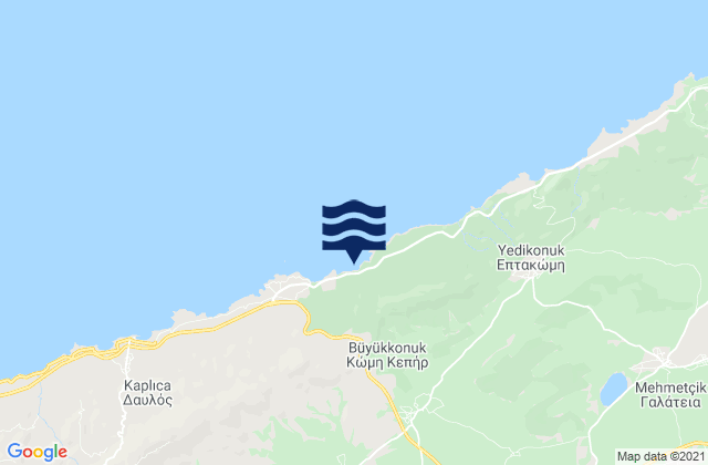 Mapa de mareas Kómi, Cyprus