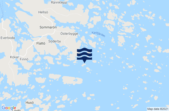 Mapa de mareas Kökar, Aland Islands