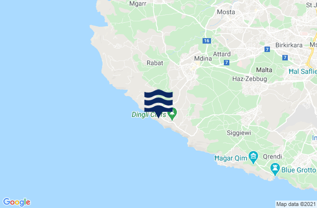 Mapa de mareas L-Imtarfa, Malta