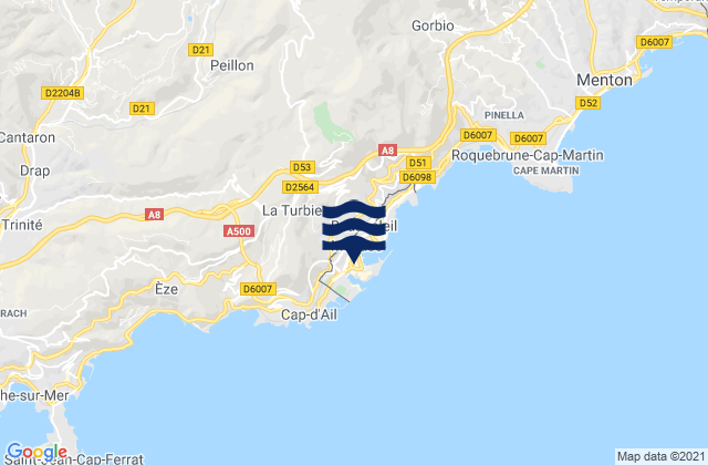 Mapa de mareas La Condamine, Monaco