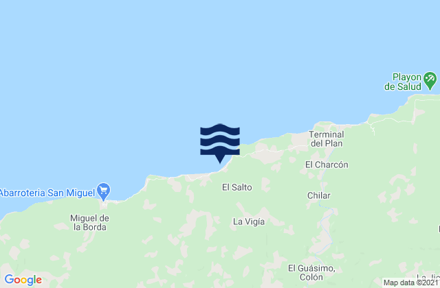 Mapa de mareas La Encantada, Panama