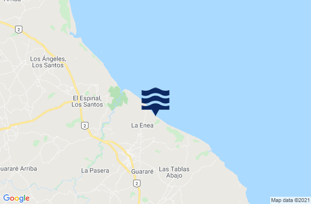 Mapa de mareas La Enea, Panama