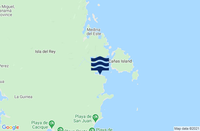 Mapa de mareas La Ensenada, Panama