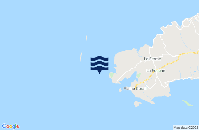 Mapa de mareas La Ferme, Reunion