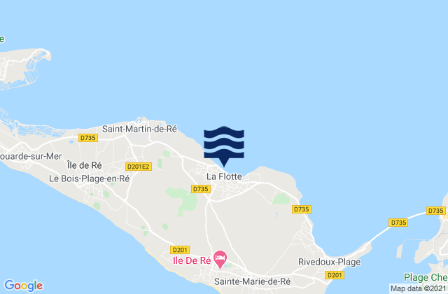 Mapa de mareas La Flotte, France