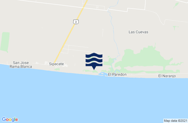 Mapa de mareas La Gomera, Guatemala