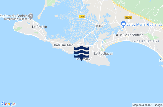 Mapa de mareas La Govelle, France