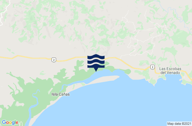 Mapa de mareas La Miel, Panama