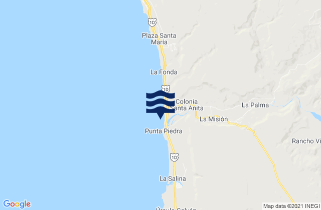 Mapa de mareas La Mision, Mexico