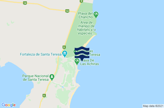 Mapa de mareas La Moza, Brazil