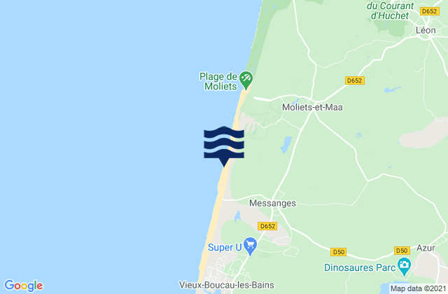 Mapa de mareas La Paillotte, France