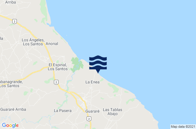 Mapa de mareas La Palma, Panama